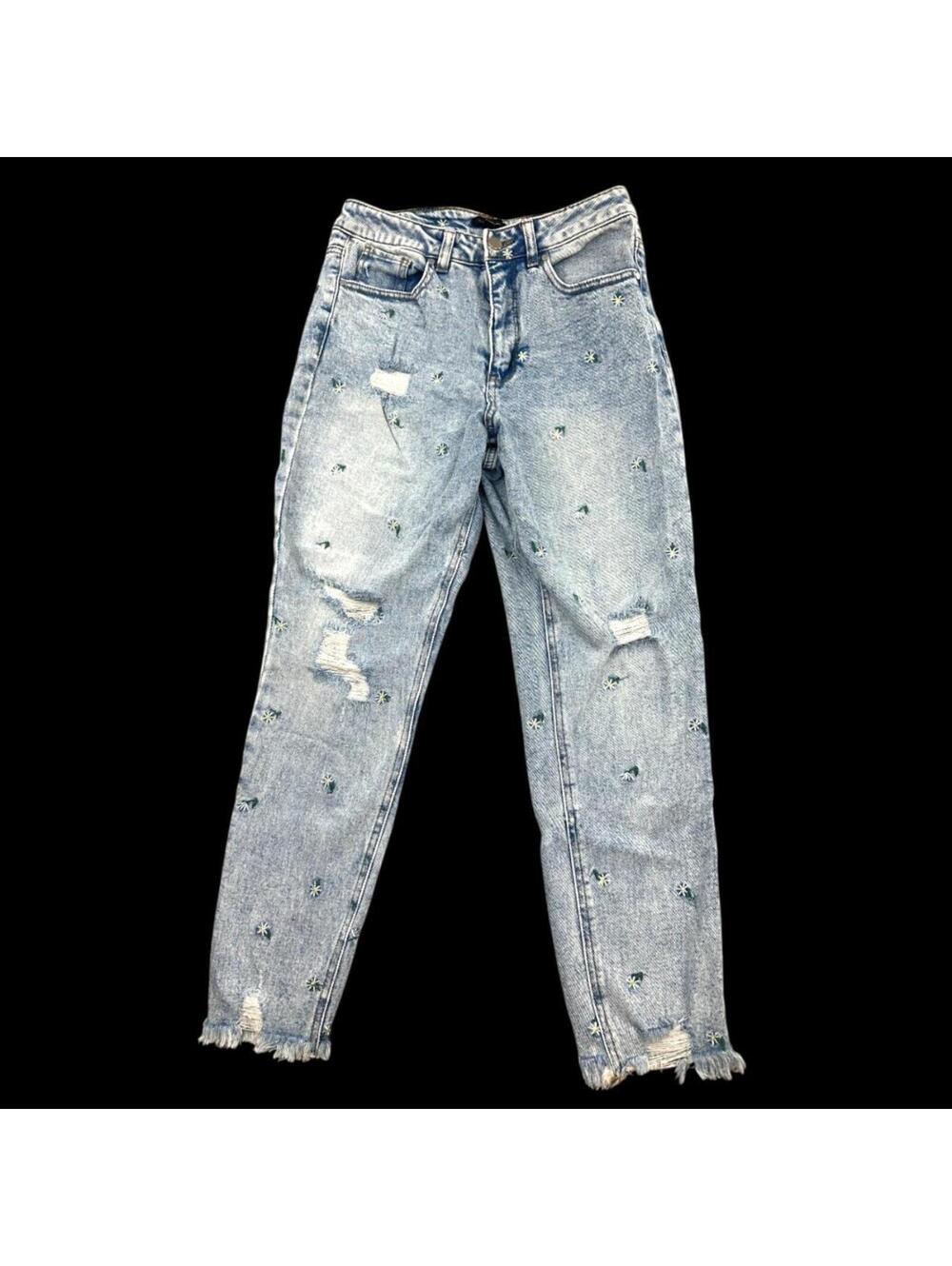 Material‎ Girl Daisy Distressed Mom Jeans